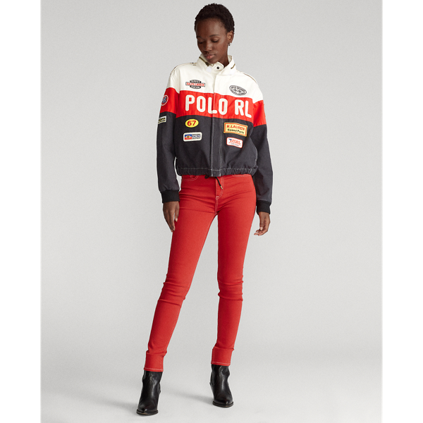 POLO RALPH LAUREN COTTON GRAPHIC BOMBER JACKET