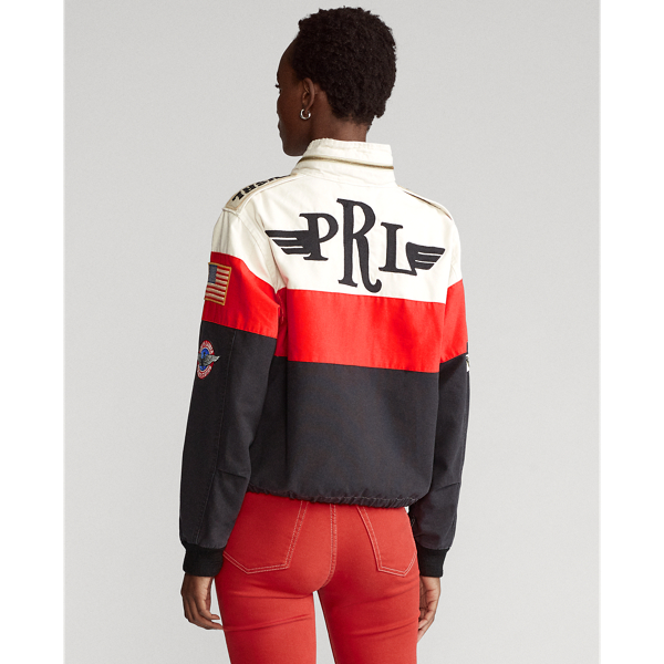 POLO RALPH LAUREN COTTON GRAPHIC BOMBER JACKET