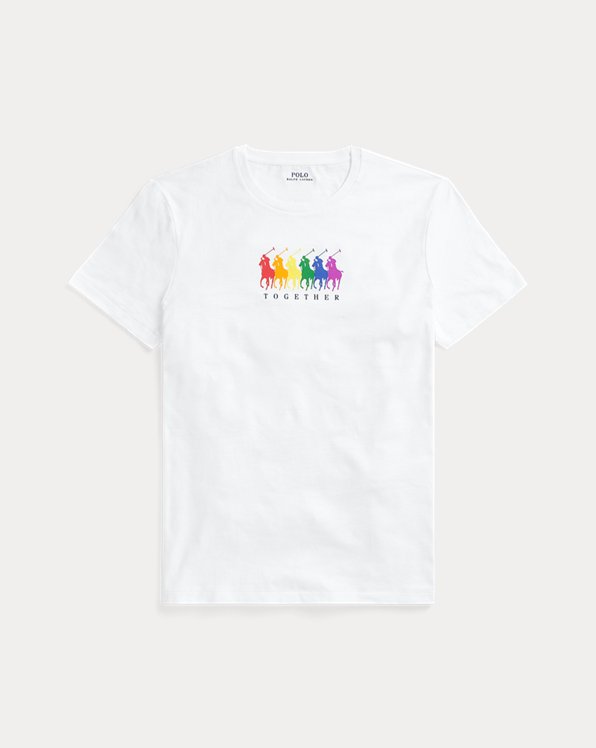 Katoenen pride-T-shirt met print
