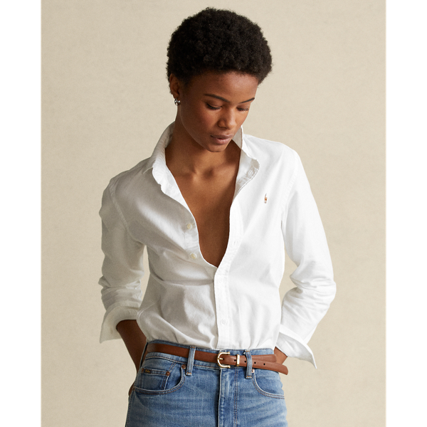 Descubrir 74+ imagen polo ralph lauren women’s button down