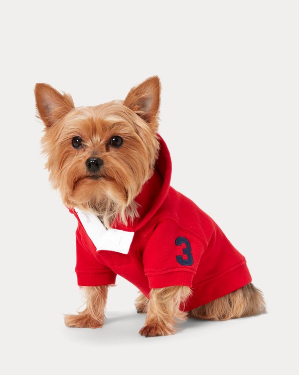 Fleece hoodie voor honden
