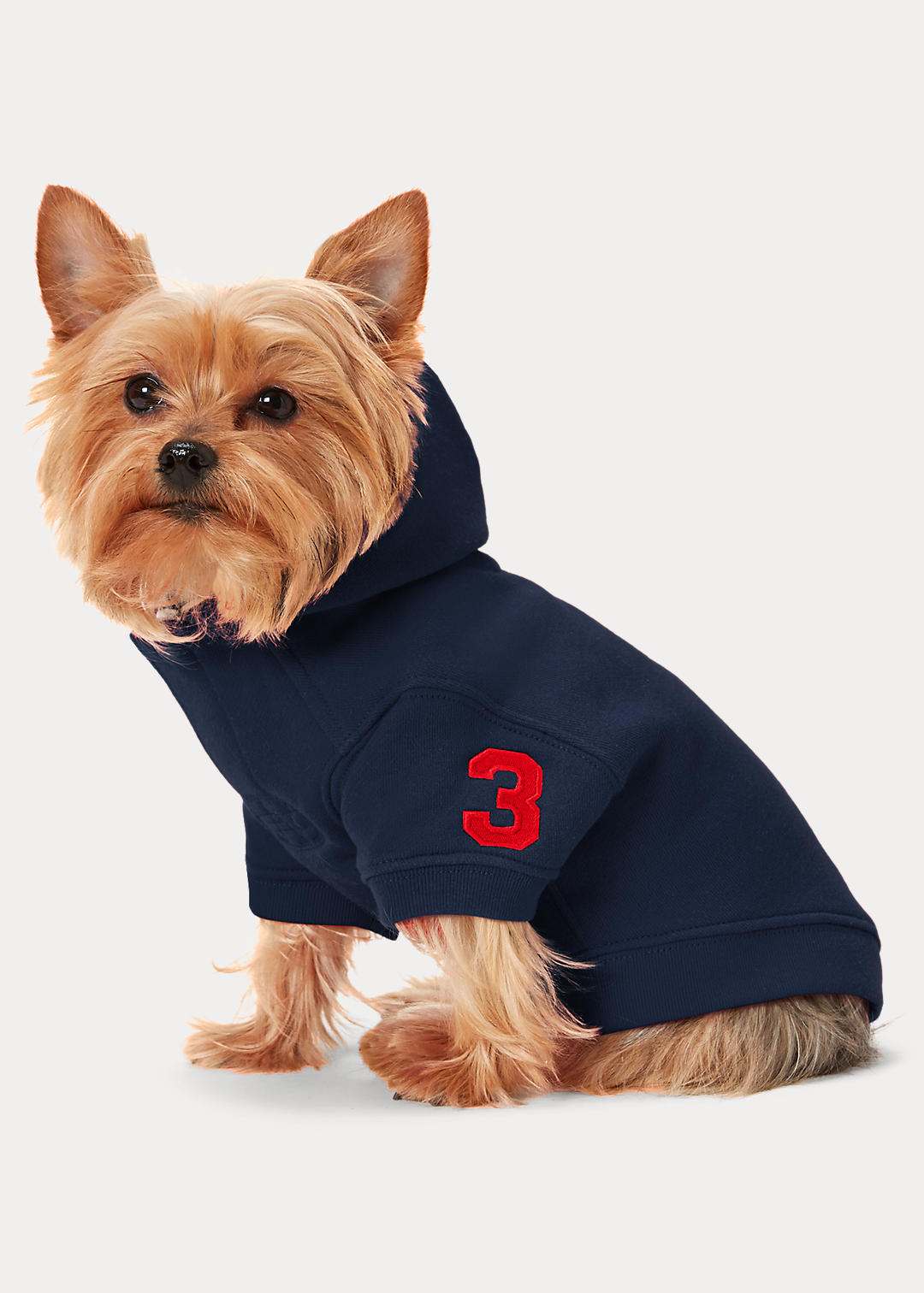 Ralph Lauren Pet Fleece hoodie met Big Pony voor honden 3