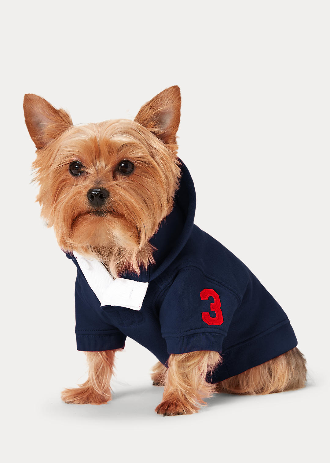 Ralph Lauren Pet Fleece hoodie met Big Pony voor honden 1