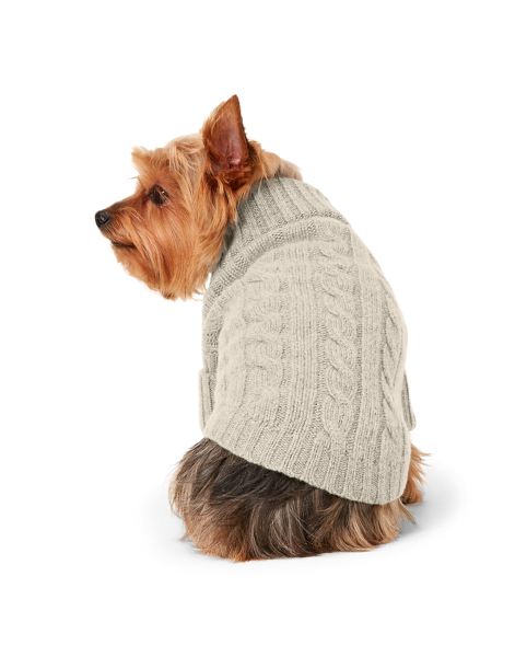 Cable Cashmere Dog Sweater