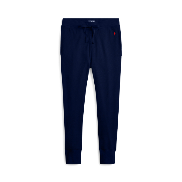 polo waffle knit joggers