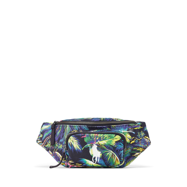 Sac banane toile tropicale