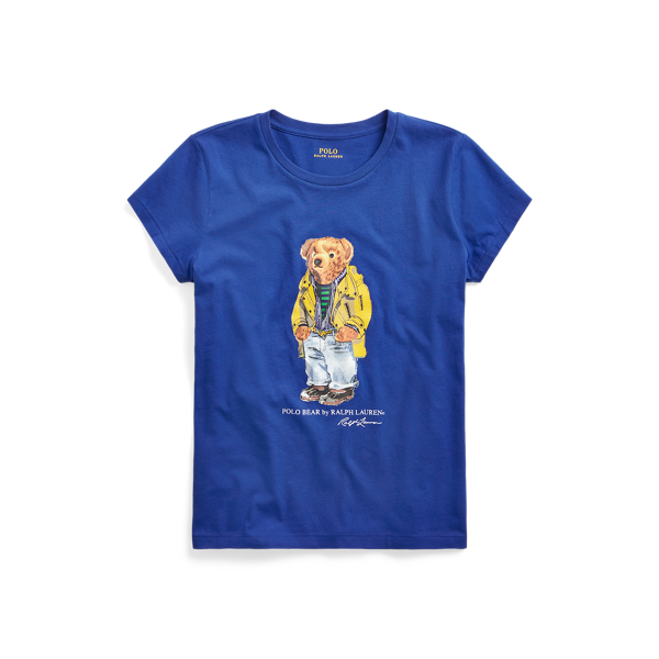 Rundhals-T-Shirt mit Polo Bear