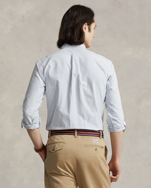 A pillar of Polo style since it was first launched, the Oxford is a versatile staple for any man's wardrobe. This version is cut for a trim fit and finished with our signature Pony.