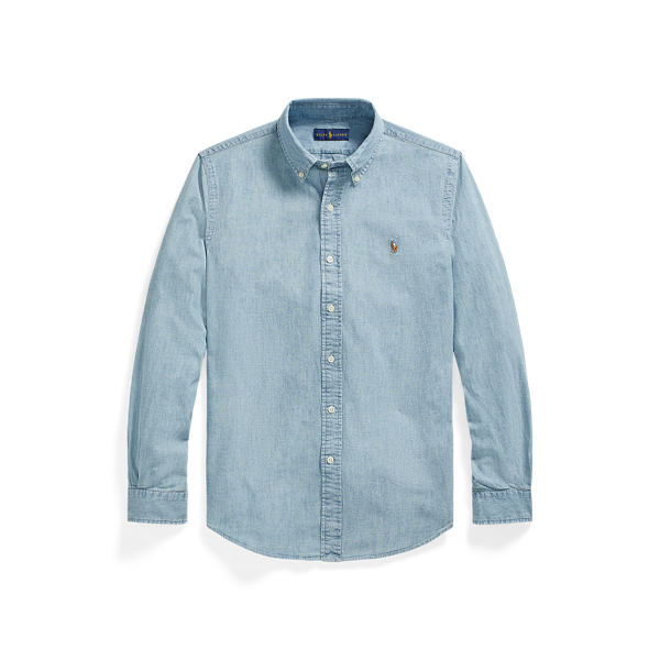 Chemise ajustée en chambray