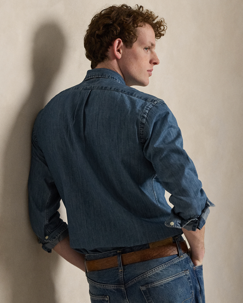 Classic denim and our signature embroidered Pony anchor this shirt in pure Polo style.