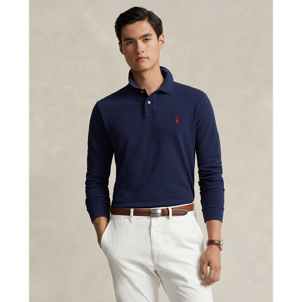 Custom Slim Fit Mesh Polo Shirt for Men Ralph Lauren® IN