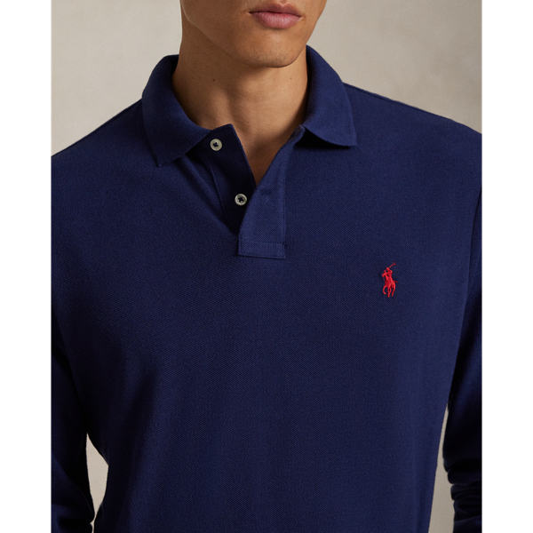Custom Slim Fit Mesh Polo Shirt for Men Ralph Lauren® BE