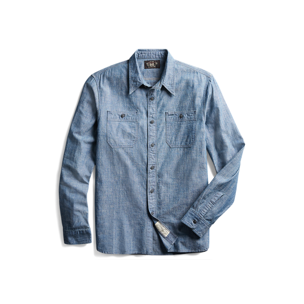 Chemise workwear chambray indigo