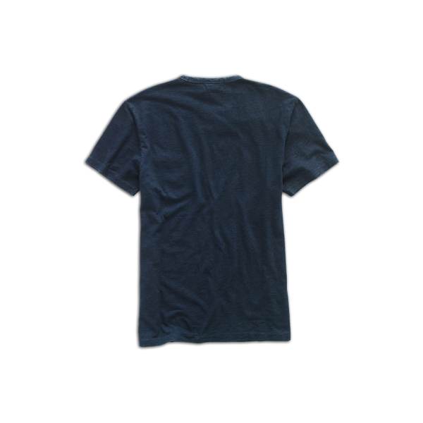 RRL Indigo jersey T-shirt met zak 2