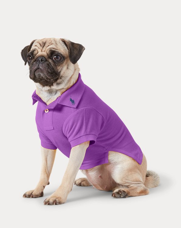 Katoenen mesh Polo shirt voor honden