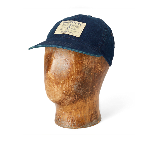 Indigo Twill Fitted Ball Cap for Men Ralph Lauren® IN