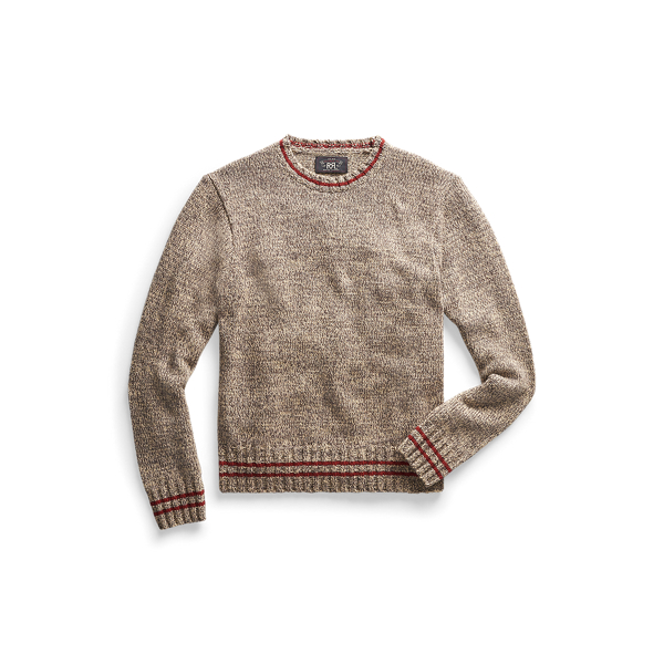 marled crew neck sweater
