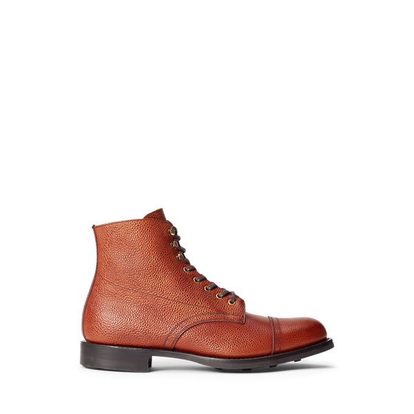 Pebbled Leather Boot