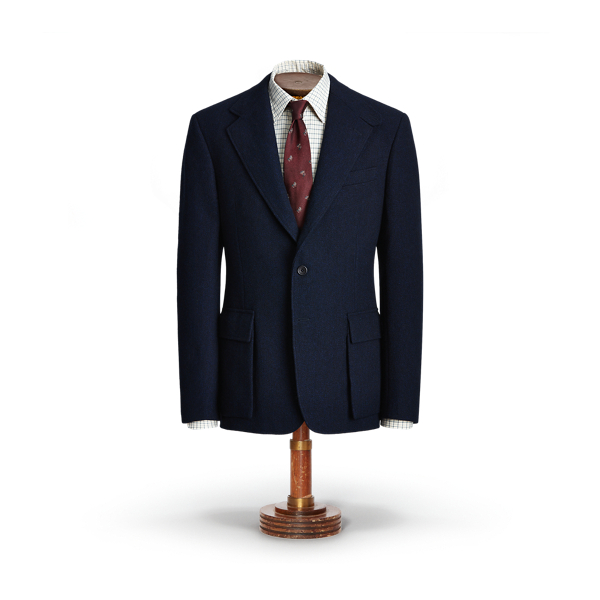 ralph lauren tweed blazer mens