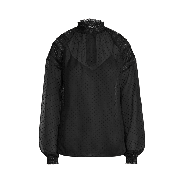 Chemisier en dobby brodé