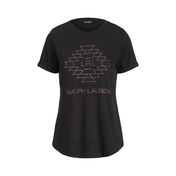 T-shirt à logo en coton mélangé