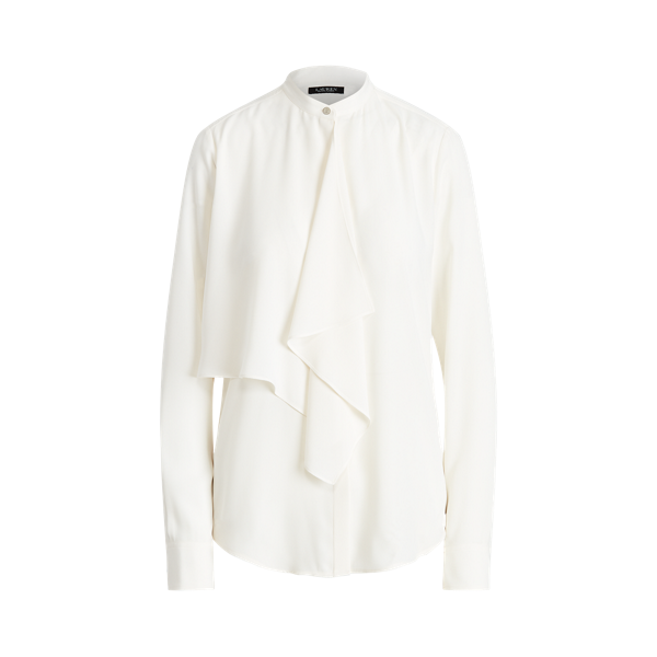 Chemisier volanté en georgette