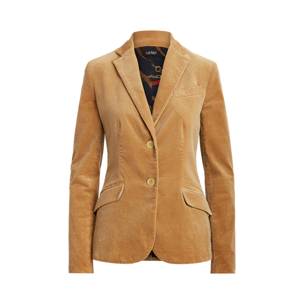 Blazer velours côtelé deux boutons