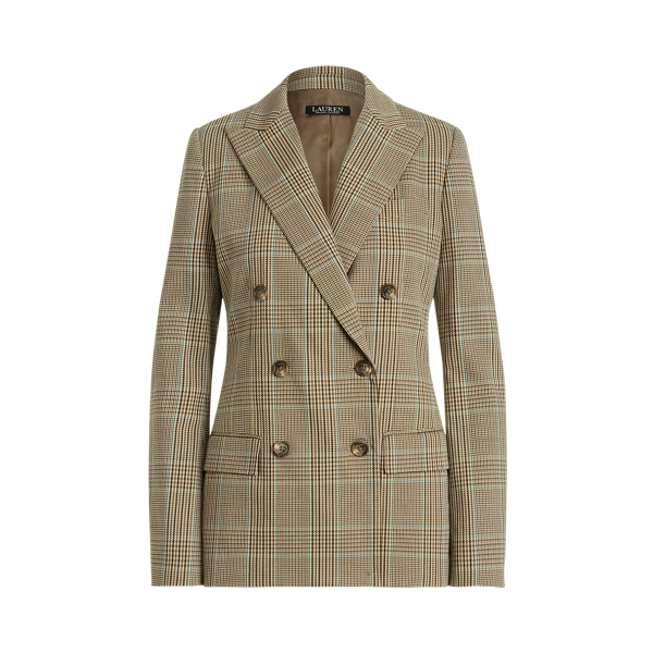 Blazer coupe croisée prince-de-galles