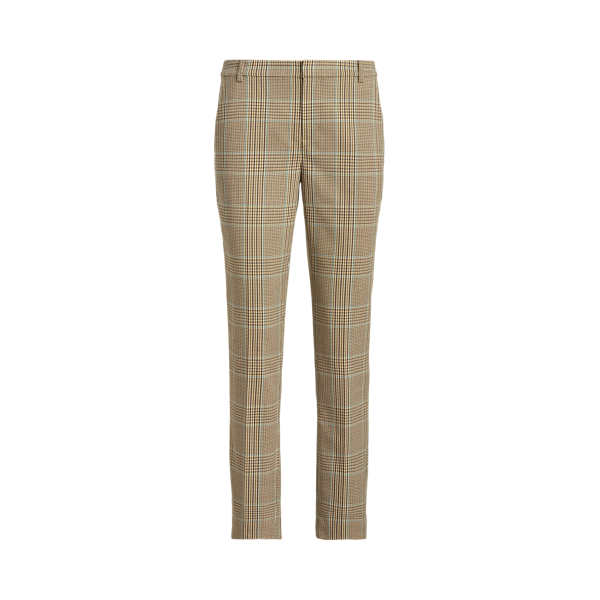 Pantalon coton et laine prince-de-galles