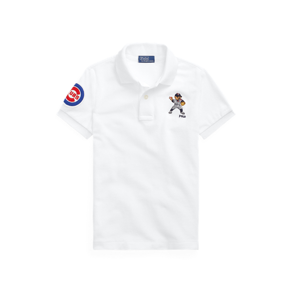 폴로 랄프로렌 시카고 컵스 남아용 폴로 반팔티 Polo Ralph Lauren Cubs Polo Shirt,White