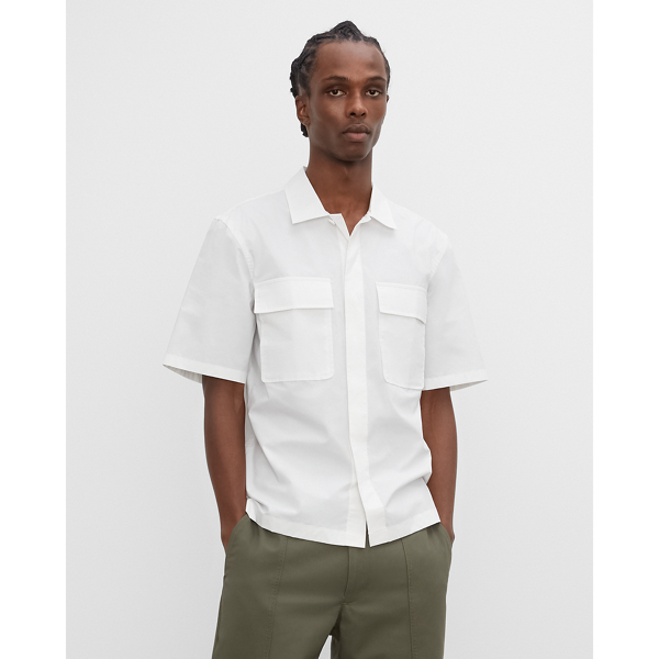 CLUB MONACO SHORT SLEEVE UTILITY SHIRT