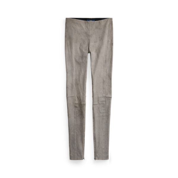 Pantalon skinny en daim