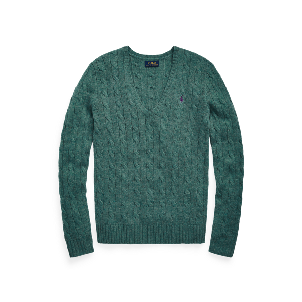 Pull en laine et cachemire torsadé