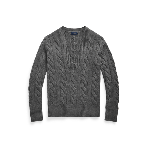 Pull torsadé en laine et cachemire