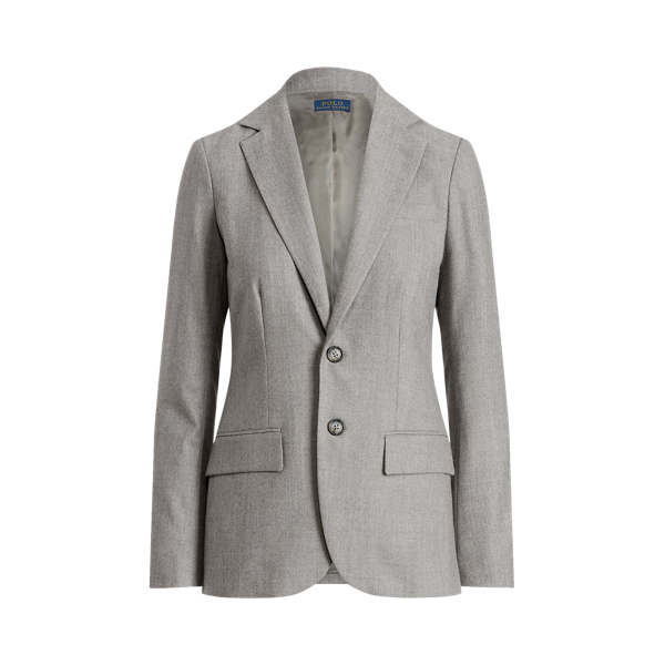 Blazer coupe droite laine stretch