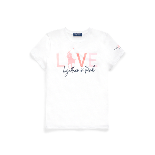T-shirt de gola redonda Pink Pony