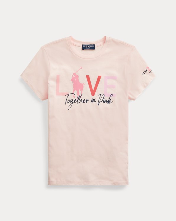 Pink Pony Cotton Crewneck T-Shirt