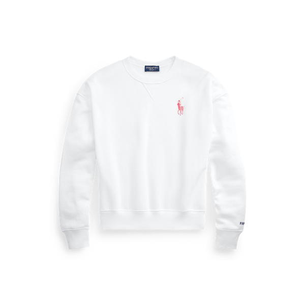 Sweat col rond Pink Pony molleton