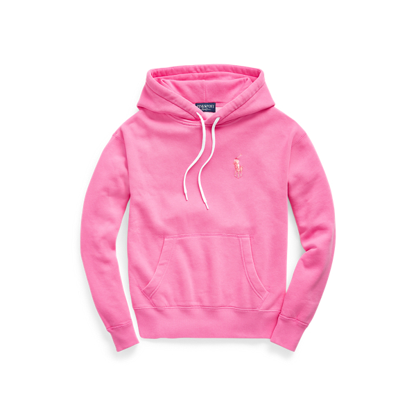 pink pony fleece hoodie