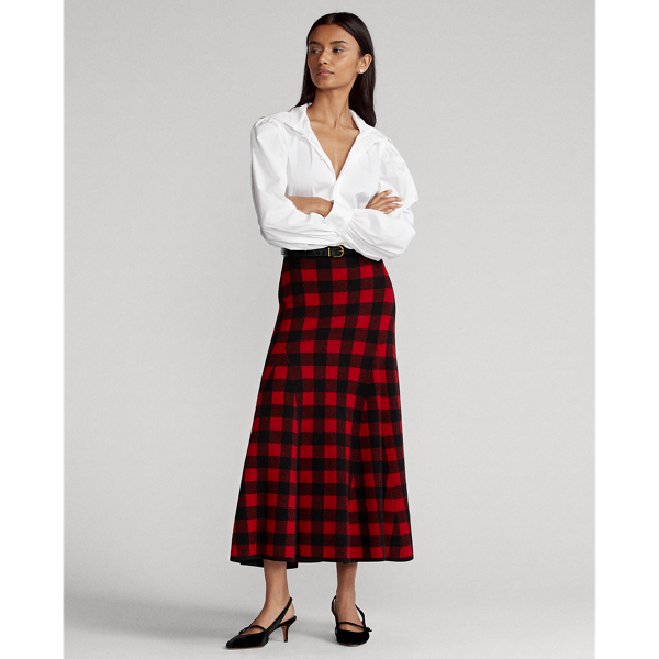 Gonna Erica scozzese in lana Ralph Lauren Donna Abbigliamento Gonne Gonne scozzesi 