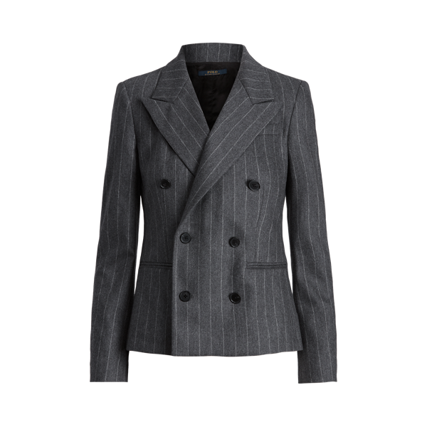 Blazer en laine mélangée milleraies