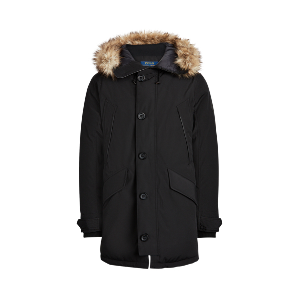 Men's Faux Fur-Trim Down Parka | Ralph Lauren