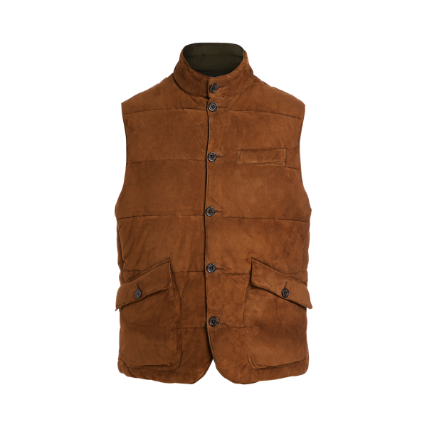 Gilet réversible daim et Oxford