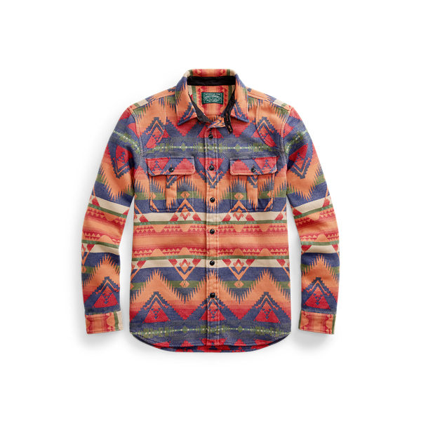 Classic Fit Southwestern Jacquard Shirt for Men | Ralph Lauren® UK
