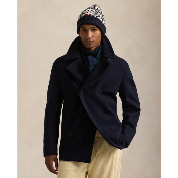 Men's Polo Wool-Blend Melton Peacoat | Ralph Lauren