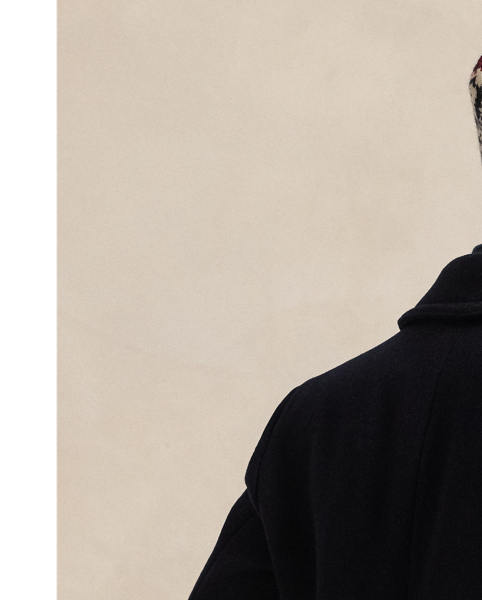 Polo's take on the classic peacoat is tailored using an Italian wool-blend fabric and finished with corozo buttons.