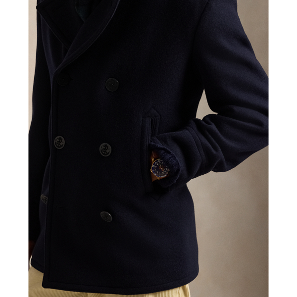 Men's Polo Wool-Blend Melton Peacoat | Ralph Lauren