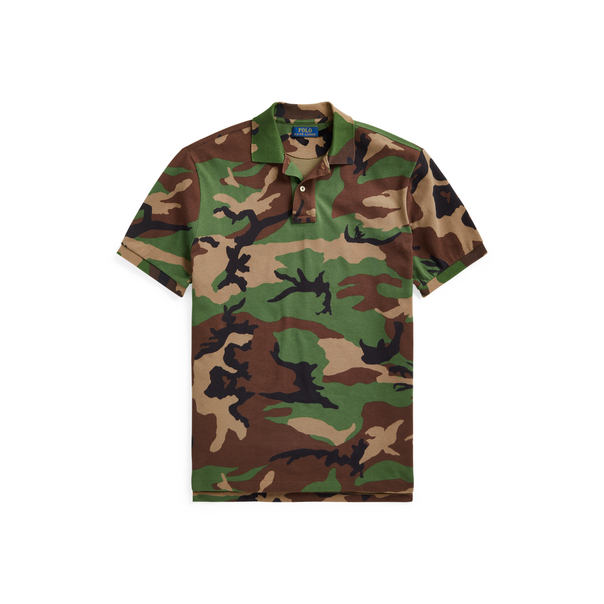 Implementeren Reageer Terugspoelen Classic Fit Camo Mesh Polo Shirt