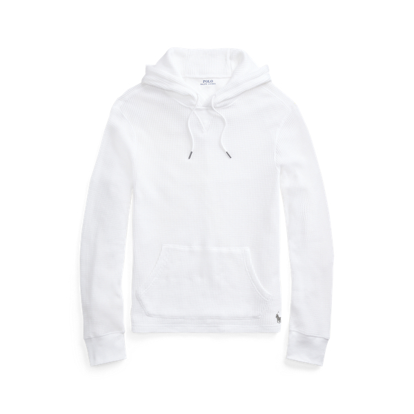 white and black polo hoodie