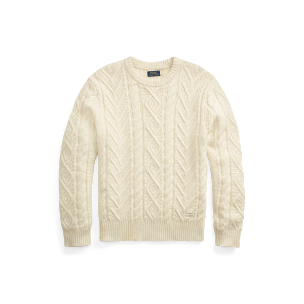 Pull tricot d'Aran laine et cachemire